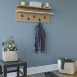 Κρεμάστρα ραφιέρα oak άσπρη 90x31 4x19 6cm ed13195 - Image 3