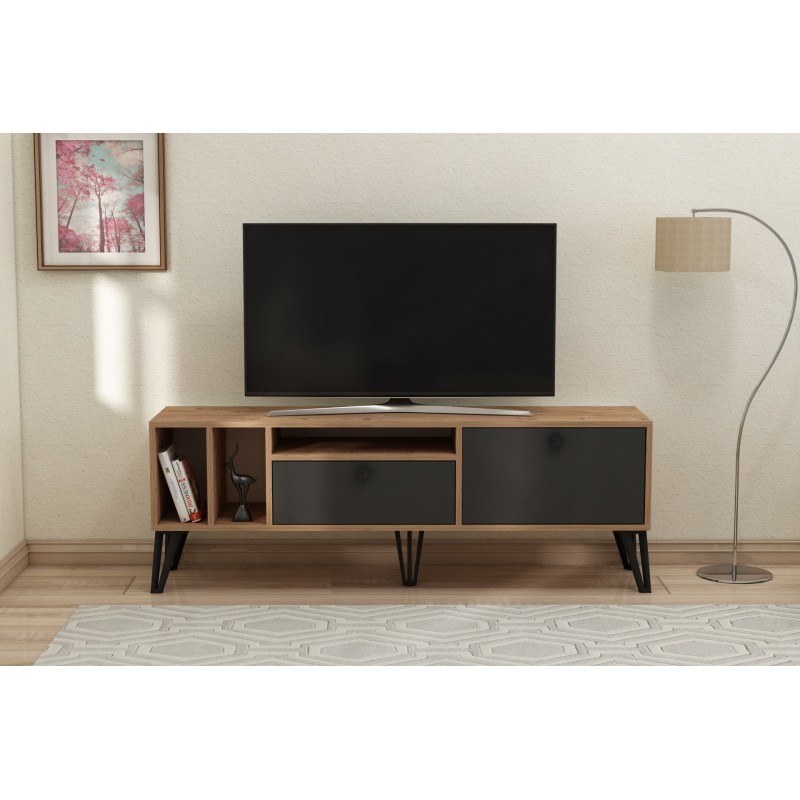 13203_0-800x800 Έπιπλο τηλεόρασης Aris Atlantic Pine 150x35x53cm ed13203 - Image 1