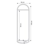 Ντουλάπα Lever χρυσό μέταλλο 46x34x140εκ ed13314 - Image 2