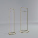 Ντουλάπα Oberhausen χρυσό μεταλλικό 46x34x140εκ ed13317 - Image 4