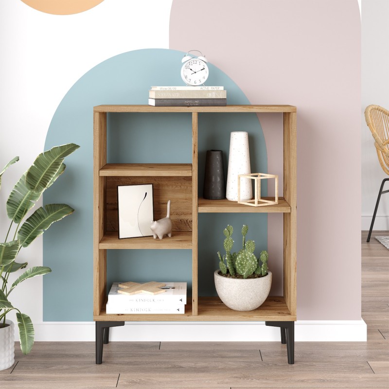 13322_0-800x800 Βιβλιοθήκη Wilo atlantic pine μελαμίνη 69x25x87 6εκ ed13322 - Image 1