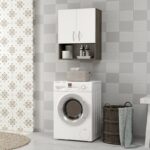 Ντουλάπι μπάνιου Voda καρυδί άσπρη μελαμίνη 60x31x75cm ed13350