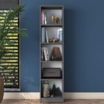 Βιβλιοθήκη Zea ανθρακί μελαμίνη 40x25x161 8εκ ed13370 - Image 4