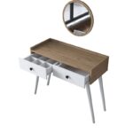 Τουαλέτα Fog άσπρο καρυδί μελαμίνη 98 6x40x83 8εκ ed13372 - Image 3