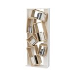 Βιβλιοθήκη Carmen άσπρο δρυς μελαμίνη 63x24x153 6εκ ed13400 - Image 3