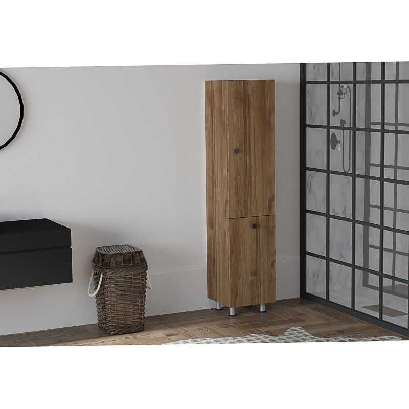 1355_0-800x800 Ντουλάπι μπάνιου Lipa καρυδί μελαμίνη 35x31 9x154 8cm ed1355 - Image 1