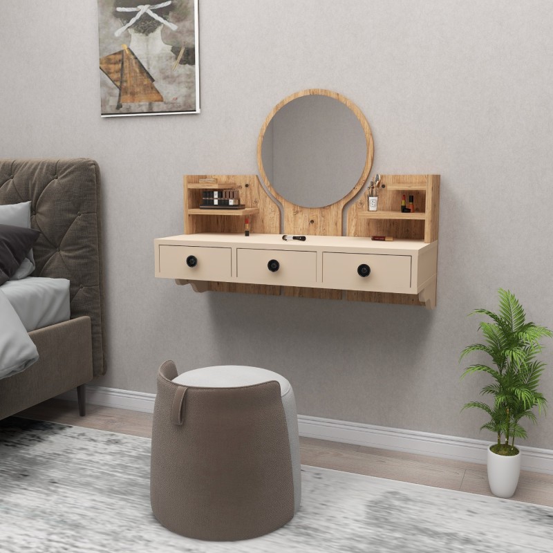 13651_0-800x800 Τουαλέτα κρεβατοκάμαρας Polina Atlantic Pine μπεζ 75x36 8x90cm ed13651 - Image 1