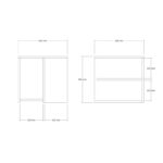 Βοηθητικό τραπέζι Marry ανθρακί 50x50x50cm ed13784 - Image 2