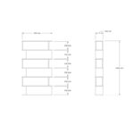 Βιβλιοθήκη Hector άσπρο μελαμίνη 90x22x162 6εκ ed13801 - Image 2