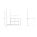 Έπιπλο εισόδου Daisy ανθρακί μελαμίνη 100x29 6x120εκ ed13802 - Image 2