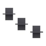 Ράφι τοίχου Quincy ανθρακί μελαμίνη 25 4x17 6cm ed13872 - Image 2