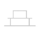 Ραφιέρα τοίχου Pasific άσπρο χρώμα 90x19 6x45 4cm ed13893 - Image 2