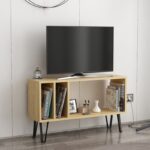Βάση τηλεόρασης Arven Oak Anthracite 90x25x53cm ed13920 - Image 3
