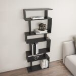 Βιβλιοθήκη Bates ανθρακί μελαμίνη 60x19 6x160εκ ed13971 - Image 4