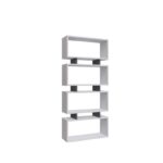 Βιβλιοθήκη Langdon άσπρη ανθρακί μελαμίνη 72x25x161cm ed14016 - Image 2