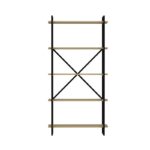 Βιβλιοθήκη Elston μαύρο δρυς μελαμίνη 90x34x180εκ ed14030 - Image 2