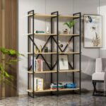 Βιβλιοθήκη Elston μαύρο δρυς μελαμίνη 120x34x180εκ ed14040 - Image 3