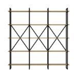 Βιβλιοθήκη Elston μαύρο δρυς μελαμίνη 180x34x180εκ ed14044 - Image 2