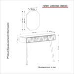 Κονσόλα Forest καρυδί σκούρο πράσινο μελαμίνη 120x35x89εκ ed1405 - Image 2