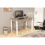 Γραφείο Parisi καφέ λευκό 120x60x76 8cm ed14063