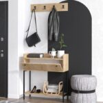 Έπιπλο εισόδου Nataly καρυδί μελαμίνη κρεμάστρα 80x31x90εκ ed14300 - Image 4