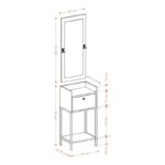 Έπιπλο εισόδου Isabell 40x30x90cm μελαμίνη ed14302 - Image 2