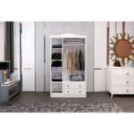 Ντουλάπα Bahar άσπρο μελαμίνη 105x50x186εκ ed14378 - Image 4