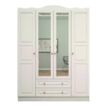 Ντουλάπα Tango άσπρο μελαμίνη 140x50x186εκ ed14411 - Image 3