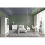 Σετ νεανικού δωματίου Nil άσπρο μελαμίνη ed14451