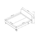 Σετ κρεβατοκάμαρας Nil άσπρο μελαμίνη ed14461 - Image 2