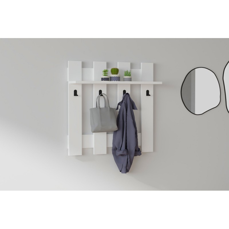 1453_0-800x800 Έπιπλο εισόδου Carina άσπρο μελαμίνη 70x18x70εκ ed1453 - Image 1