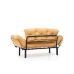 Anitta διθέσιος καναπές κρεβάτι ύφασμα μουσταρδί 188x70x30cm ed1455 - Image 4