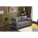 Καναπές τριθέσιος Ece γκρι 215x90x88cm ed1472
