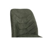 Σετ καρέκλες Dallas 4 τεμάχια μέταλλο βελούδο καρυδί σκούρο πράσινο 50x49x90cm ed1477 - Image 4