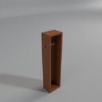 Ντουλάπι μπάνιου Delmen καρυδί μελαμίνη 25x9x100εκ ed15075 - Image 4