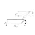 Ραφιέρα Essen δρυς μαύρο 70x20x20εκ ed15082 - Image 2