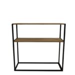 Κονσόλα Nurn δρυς μαύρο μελαμίνη 90x33 5x90εκ ed15101 - Image 3