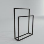 Ραφιέρα μπάνιου Emden μαύρο μέταλλο 21x21x89εκ ed15104 - Image 4