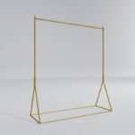 Ντουλάπα Kreis χρυσό μέταλλο 150x34x160εκ ed15114 - Image 4