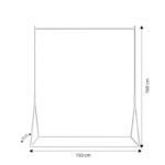 Ντουλάπα Kreis χρυσό μέταλλο 150x34x160εκ ed15114 - Image 2