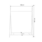 Ντουλάπα Rem χρυσό μέταλλο 100x35x140εκ ed15118 - Image 2
