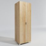 Ντουλάπα Augsburg δρυς μελαμίνη 80x40x177εκ ed15125 - Image 4