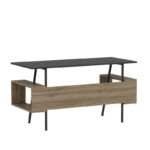 Σετ Γραφείου Toccare ανθρακί Oak 140x60x73 8cm ed15128 - Image 4