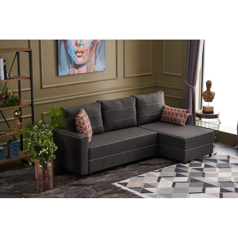 1546_0-800x800 Γωνιακός καναπές Ece Right ανθρακί 242x90x88cm ed1546 - Image 1