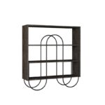 Κονσόλα Avanz καφέ σκούρο χρώμα μέταλλο μελαμίνη 96x25 5x99cm ed1547 - Image 3