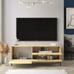 Έπιπλο TV Levante χρώματος oak μαύρο 120x35 5x46 4cm ed1559 - Image 5