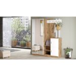 Έπιπλο εισόδου Bio atlantic pine άσπρο μελαμίνη 147 2x37 5x179 7εκ ed155 - Image 5