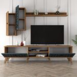 Έπιπλο τηλεόρασης Class καρυδί Chalcedony 180x35x44cm ed1568 - Image 5