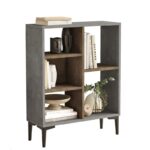 Βιβλιοθήκη Kia γκρι μπρονζέ μελαμίνη 69x25x87 6εκ ed15855 - Image 5