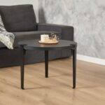 Τραπεζάκι σαλονιού Frati ανθρακί μαύρο 60x45cm ed15878